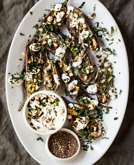 Grilled Eggplant with Za'atar and Yogurt