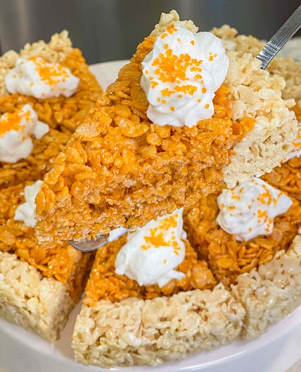 Pumpkin Pie Rice Krispie Treats