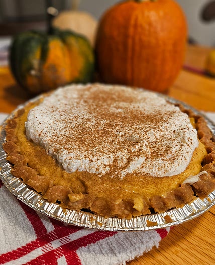 Pumpkin Cream Cheese Layer Pie