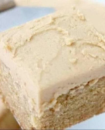 Peanut butter cake w/ peanut butter frosting 