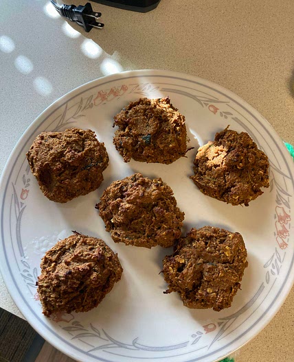 Pumpkin Zucchini Muffin Tops