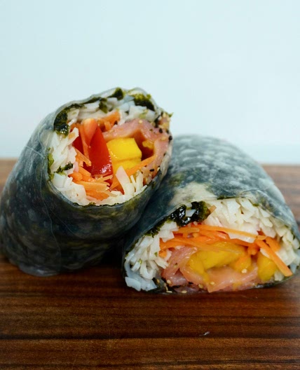 Giant summer roll burrito