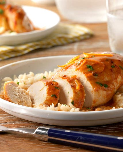 Slow-Cooked Orange Chipotle Chicken