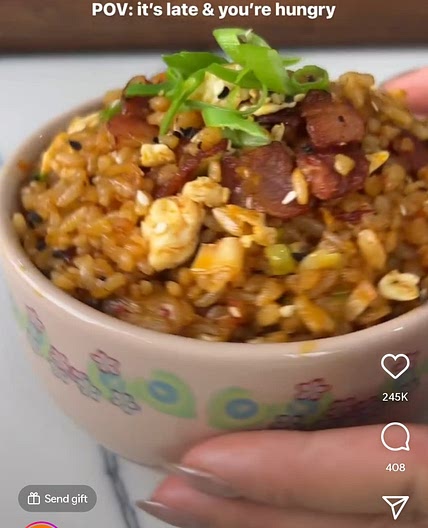 Fried Rice (bacon & eggs)