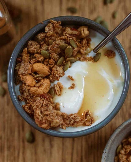 High Protein Egg White Granola Recipe (Ginger and Cinnamon Spiced)