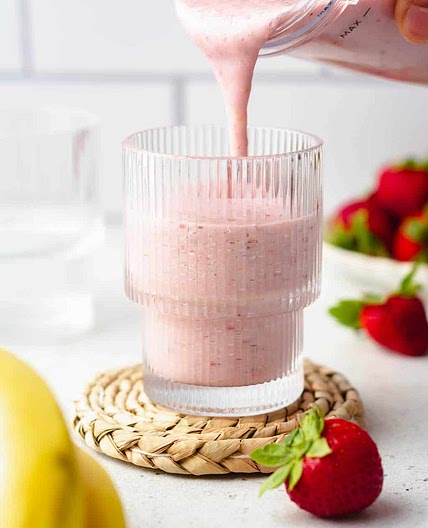 Vegan Strawberry Banana Smoothie | Gluten-Free & Nut-Free