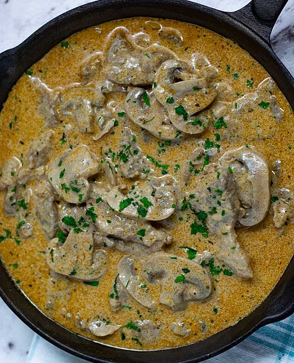 Keto Beef Stroganoff - Low Carb & Creamy
