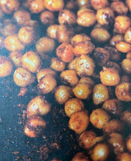 Spiced chickpea wraps