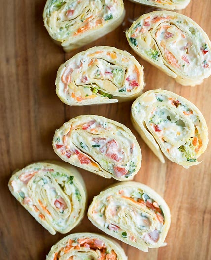 Veggie Cream Cheese Roll-Ups