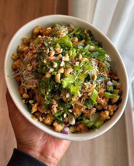Thai-Inspired Chopped Salad With a Spicy Peanut Sauce — Sweet Greens Vegan