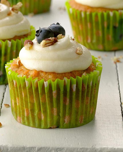 Carrot Blueberry Cupcakes