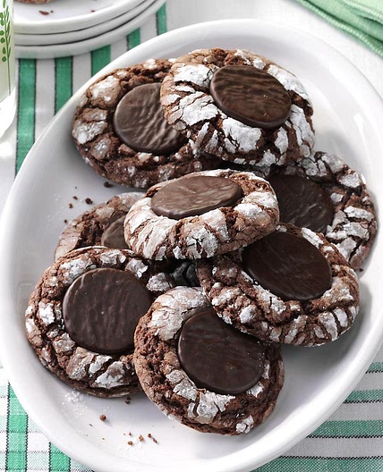Fudgy Mint Cookies