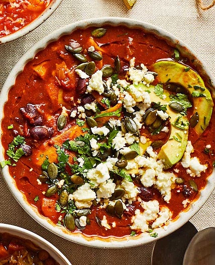 Black bean & tortilla soup