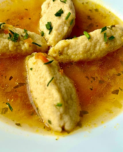 Semolina Dumpling Soup - Grießknockerlsuppe 
