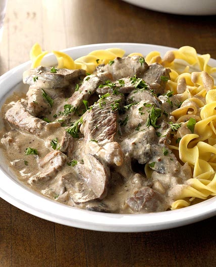 Slow-Cooker Beef Stroganoff