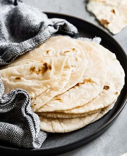 Cassava flour tortillas 