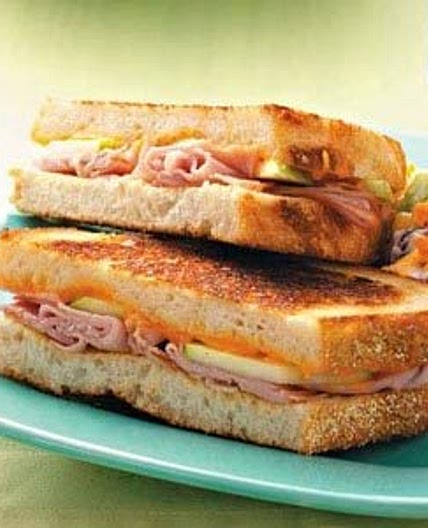 Ham & Apple Grilled Cheese Sandwiches