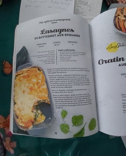 Lasagnes de buternut  aux épinards