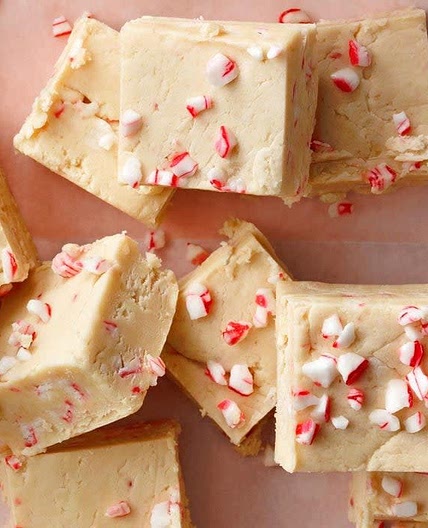 White Chocolate Peppermint Fudge