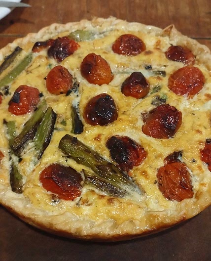 Tarta de espárragos