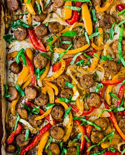Sheet Pan Italian Sausage and Peppers