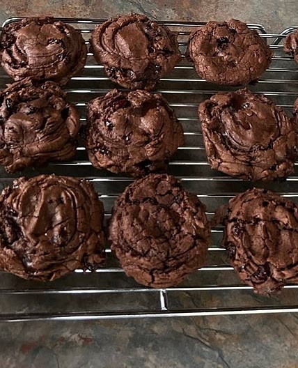 cherry-chocolate-chunk cookies