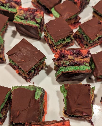 Monk Fruit Rainbow Cookies