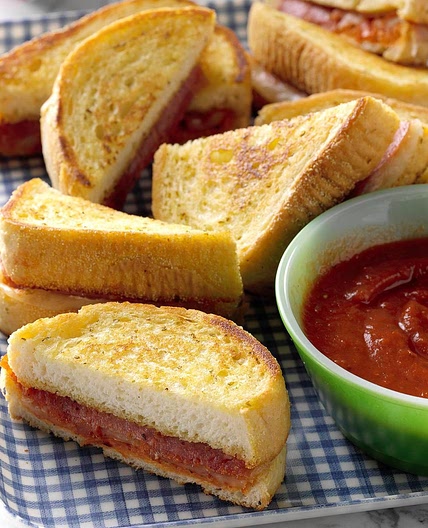 Garlic Bread Pizza Sandwiches