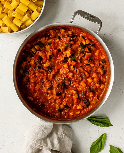 Healthy Roasted Vegetable & Tomato Sauce for Pasta