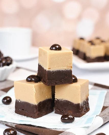 Layered Cappuccino Fudge