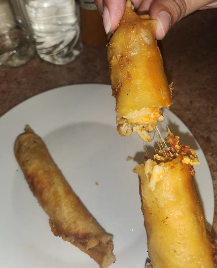 Crab and Cheese Springrolls