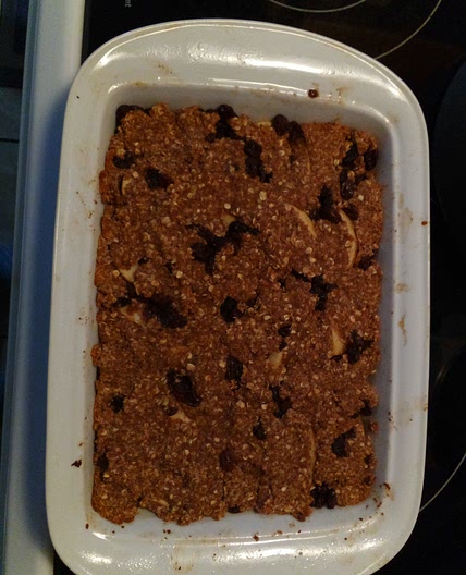Low Calorie Apple Raisin oatmeal crisp