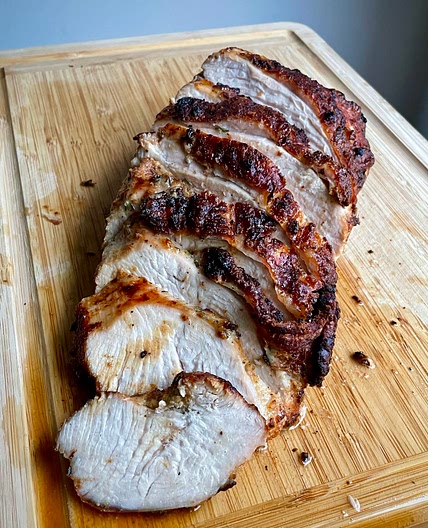 Air fried turkey breast