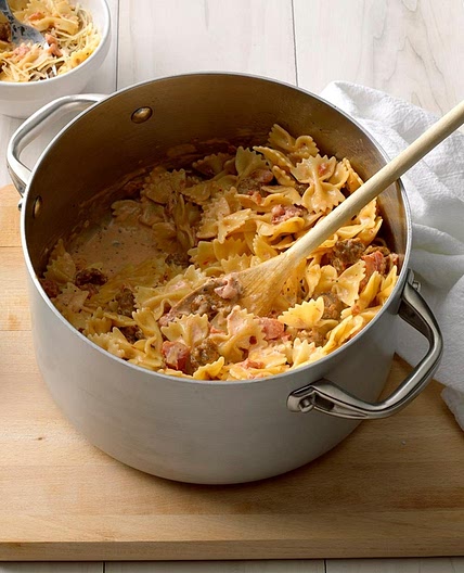 Italian Sausage with Bow Ties