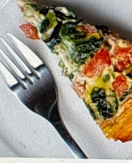 Spinach Quiche with Sweet Potato Crust