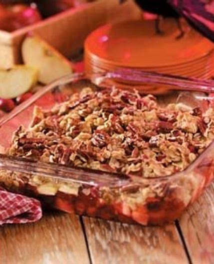 Apple Cranberry Crumble