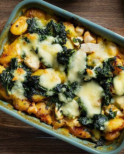 Gnocchi Spinat Auflauf