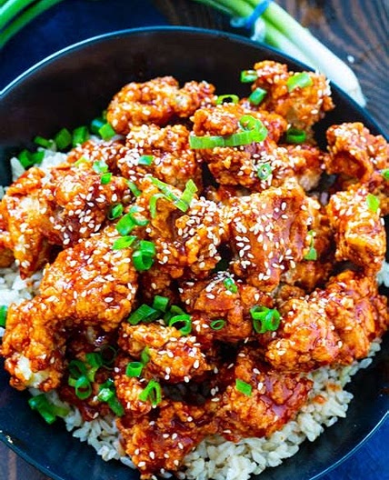 Korean fried chicken meal prep