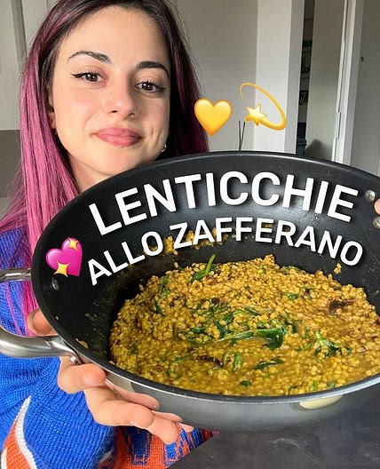 Lenticchie rosse allo zafferano