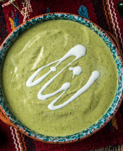 Keto Creamy Poblano Pepper Soup