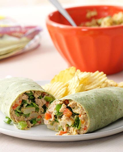 Crunchy Tuna Wraps
