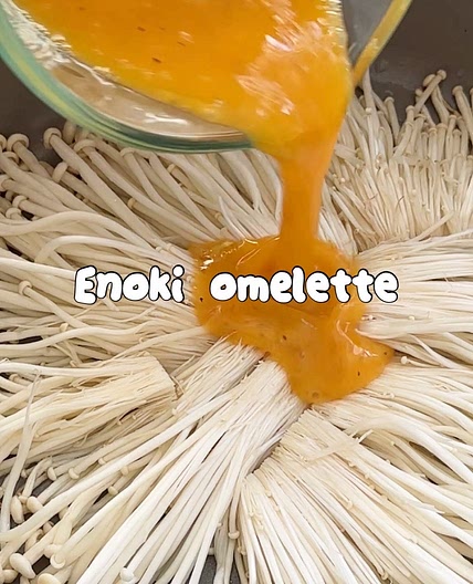 Enoki omelette 