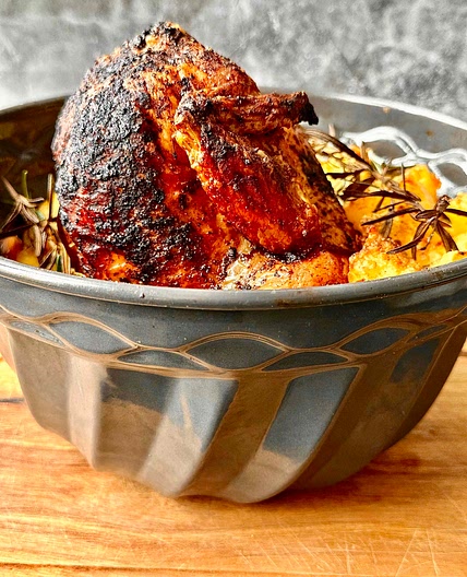 Bund Pan Roast Chicken with Crispy Potatoes 
