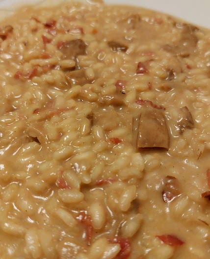 Risotto - Beer, speck, mushrooms, and fontina cheese