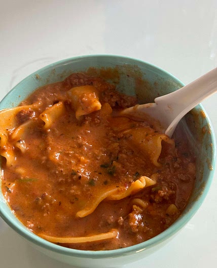 Lasagna soup