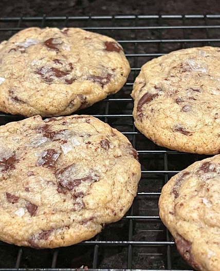 Gluten Free Salted Chocolate Chunk Cookies