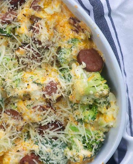 Cheesy Broccoli & Sausage Casserole