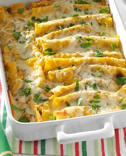 Shrimp Enchiladas with Green Sauce