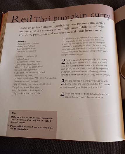 Red Thai pumpkin curry