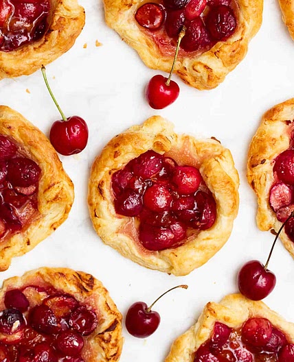 Cherry Tarts With Puff Pastry